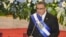 El presidente de El Salvador, Mauricio Funes, en la sesión plenaria de la Asamblea Legislativa en San Salvador (El Salvador). 