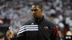 El jugador del Heat Chris Bosch. 