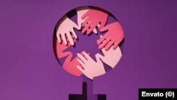 Una ilustración contra la violencia de género.