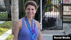 La periodista, activista y maratonista cubana Eugenia Gutiérrez. (Instagram/eugeniagcuba)