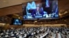 Durante un debate urgente sobre la situación de los derechos humanos en Ucrania en Ginebra.