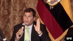 El presidente de Ecuador, Rafael Correa.