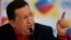 Hugo Chávez, habla el 9 de julio de 2012, durante su primera rueda de prensa como candidato a la reelección en las elecciones del 7 de octubre, en Caracas (Venezuela).