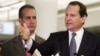 Lincoln Diaz-Balart (der.) y su hermano Mario Diaz-Balart (izq.). Foto Archivo.