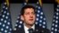 El presidente de la Cámara, el republicano Paul Ryan.