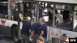Atentado terrorista contra el transporte público en Israel.